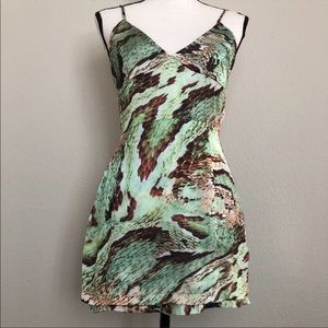 Pretty little thing green snake romper